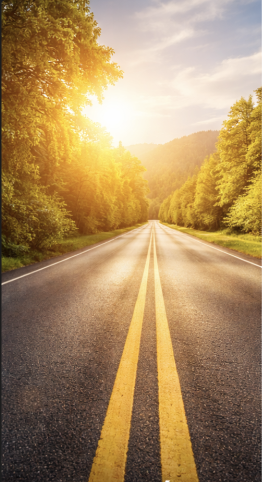 Pneus été sur route sèche